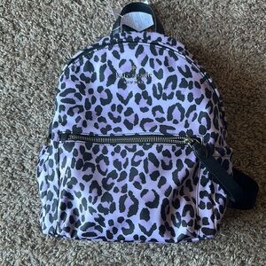 Kate Spade purple leopard backpack